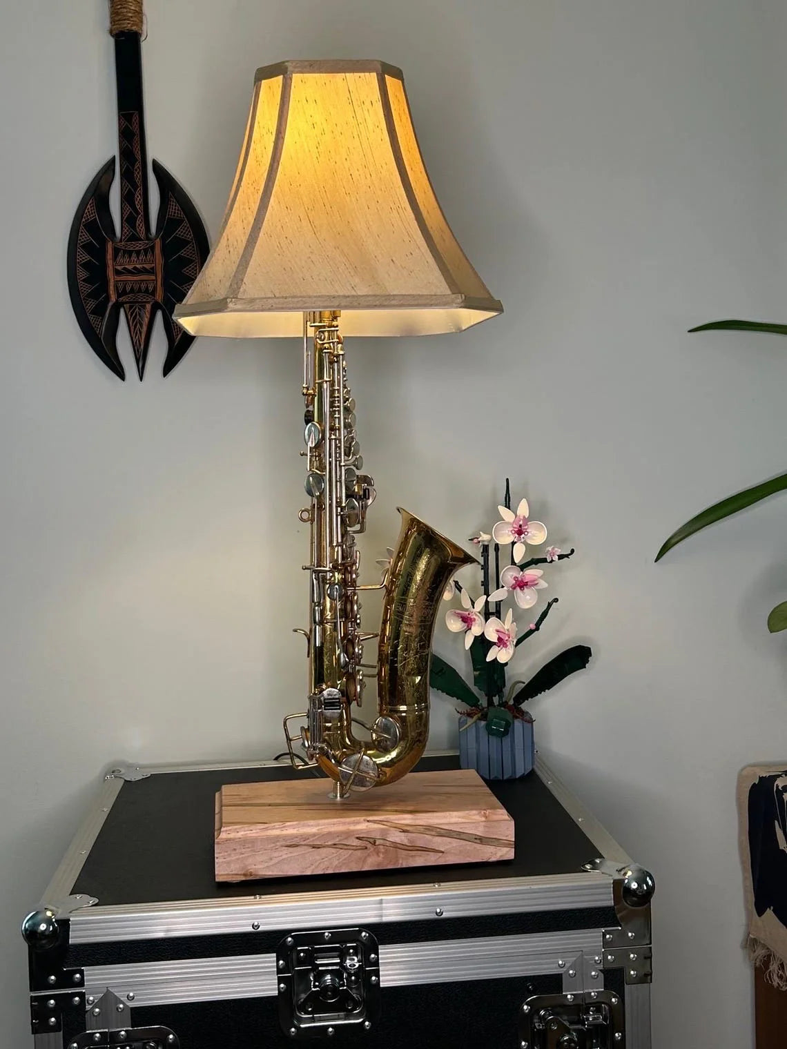 🎷Vintage Alto Saxophone Lamp, Saxaphone Upcycled Handmade Lamp