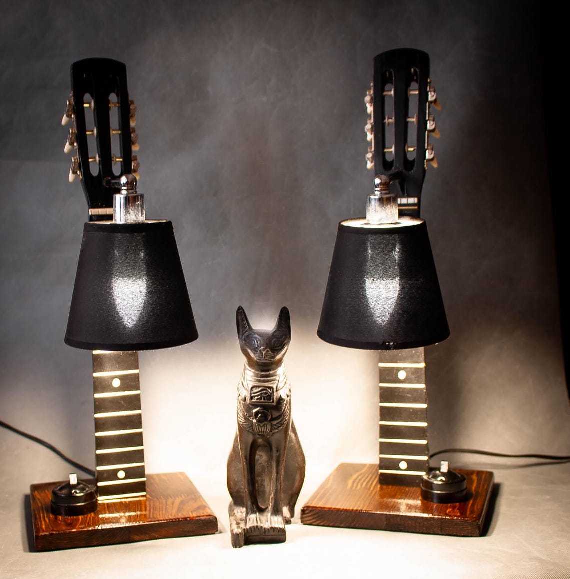 Handmade Guitar Neck Table Lamps