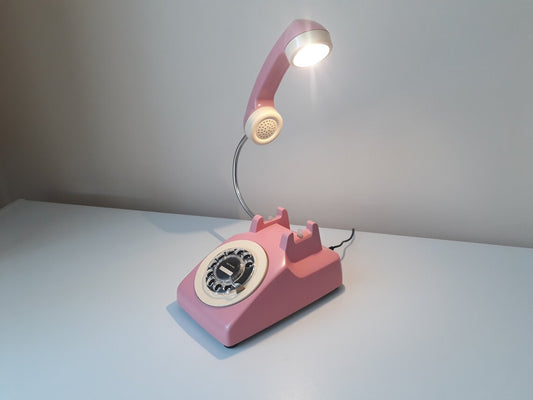 📞Vintage Orange Telephone Lamp