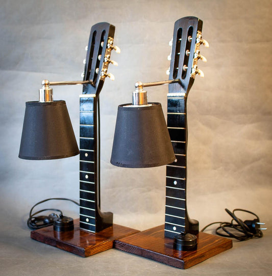 Handmade Guitar Neck Table Lamps